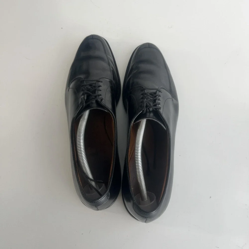 Allen Edmonds Delray Shoes Mens 11.5‎ A Black Leather Split Toe Dress
